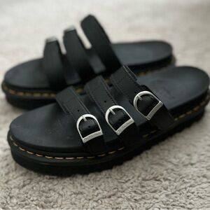 Dr.Martens Blaire Leather Slide Sandals | W9 | GREAT CONDITON